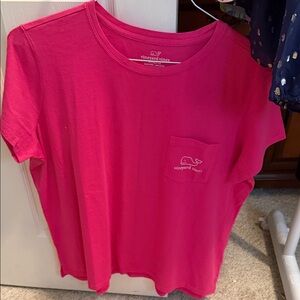 New Vineyard Vines Bright Pink Tee